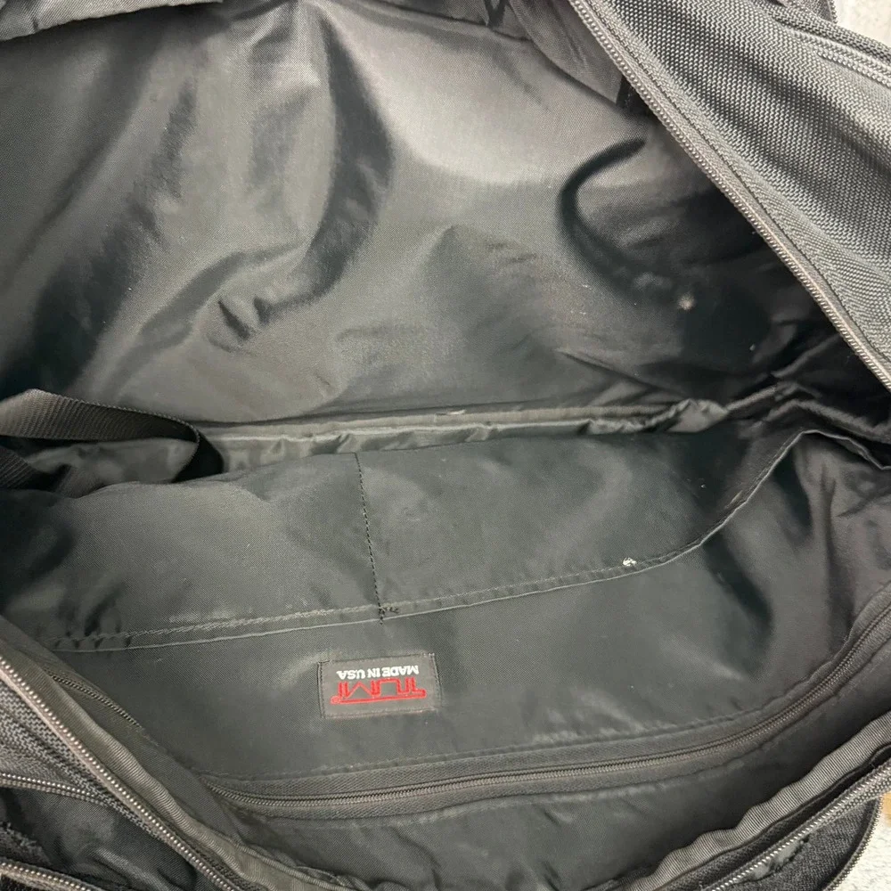 Tumi Black Ballistic Nylon Travel Duffel Bag Weekend Carry On Luggage
